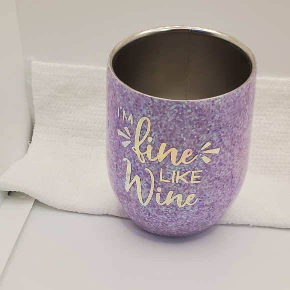 10oz Stainless Steel Wine Tumbler - Picture 4 of 4